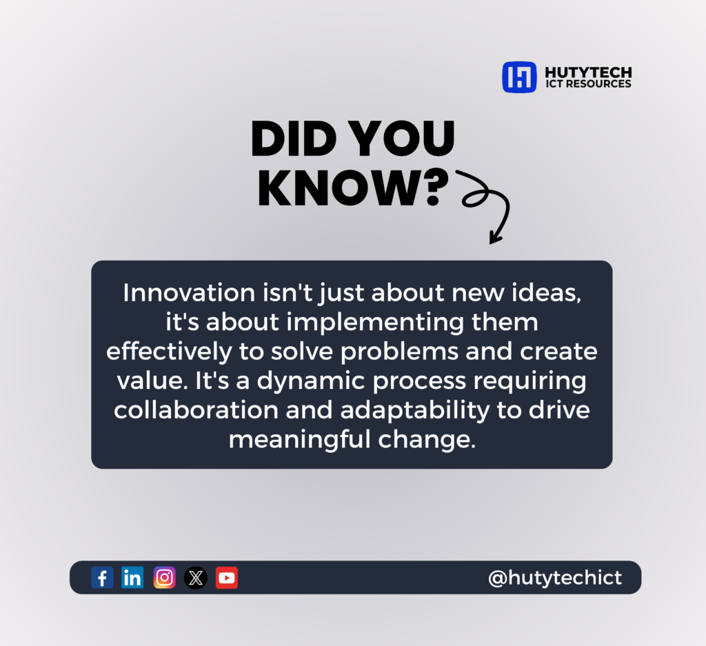 Crucial fact about innovation!